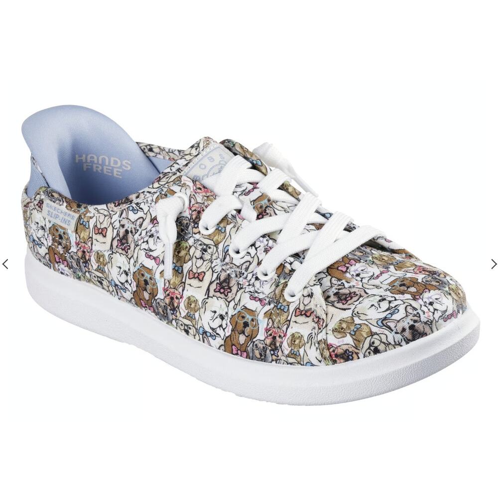 NWOT Skechers Slip-ins BOBS D'Vine Preppy Pup Dog Sneaker Shoe Women- 9